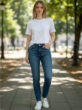 Apt. 9 Women's Skinny Jeans in Medium Blue Denim